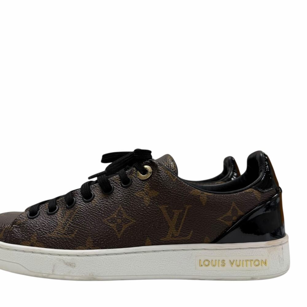 Louis Vuitton Front Row Sneaker Patent Monogram Canvas Womens 36.5 / US 6.5 ASIS - Picture 3 of 13